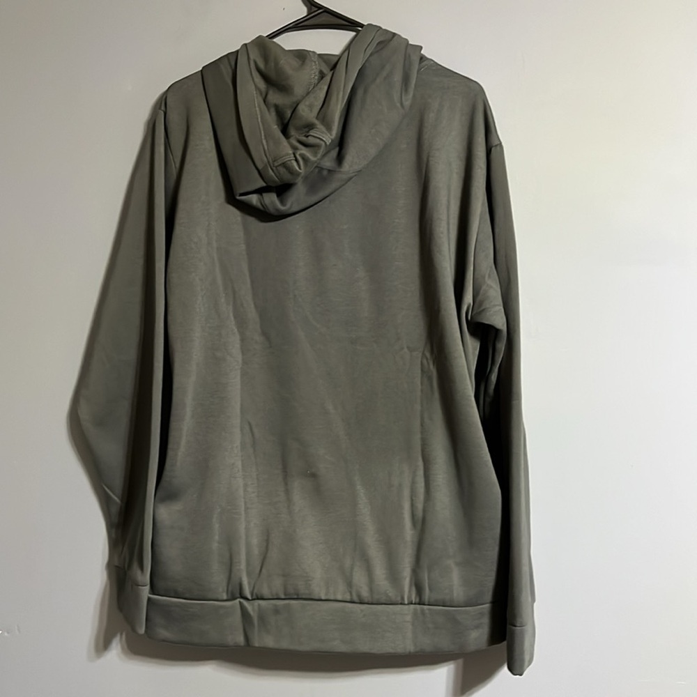 Adidas Men's Regular Fit Kangaroo Pockets Hoodie - Gray large - Picture 4 of 8